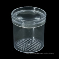 Plastic Transparent Jar With Plastic Lids Glass Storage Clear Plastic Stash Jar With Amplification Function